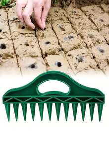 2 piezas Juego de plantadores de semillas, Perforador de agujeros + Plantador de semillas, Adecuado para huerto de verduras, jardín de flores, semillero, plantación industrial, plantador perfecto - Sembradora 2 piezas - Ver 4