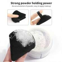 49 Piece Brochas para Maquillaje Profesional con Bolsa Set de Herramientas Maquillaje Multifuncional Kabuki Sintético Rubor Polvo Base para Viajes y Uso Diario Negro Plata - Negro Plata - Ver 3