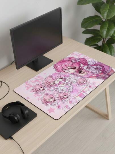 XXXL Extra Large Smooth Full-Coverage Gaming Mouse Pad, 39.37"X19.69", Waterproof Anti-Slip Rubber Base, Fabric Surface, Dreamy Artistic Style, Oversized Desk Mat For Keyboard & Computer, Compatible With Wired/Wireless Mouse, Office/Gaming, Elegant Gift For Easter