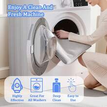 HERB ANGEL Washing Machine Cleaner Effervescent Tablets, Deep Clean Descaling Deodorizing Strong Stain Removal, Multi-Purpose Household Cleaner For Laundry Tub Kitchen Bathroom, Ideal For Pet Owners - Household Size - View 8