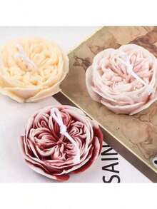 Khuôn silicon làm nến thơm hương hoa hồng, vật liệu thủ công tự làm. - hoa - Xem 4