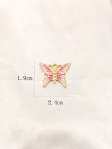 1pc Elegant Butterfly Shaped Rhinestone Inlaid Pendant, Suitable For Women's Daily Wear - Multicolor - View 11