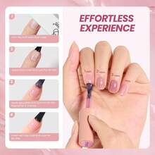 Beetles Gel Polish Whispers Of Love Jelly Gel Nail Polish Set - 6 Colors Milky White Nude Pink Neutral Sheer Translucent Soak Off UV Gel Nail Kit - 6 Colors Faded Rose - 查看 5