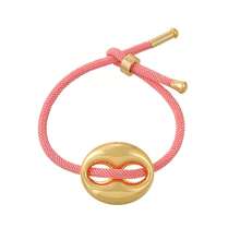 1pc Boho Style Creative Fashion Elegant Minimalist Copper Pig Nose Woven Bracelet, Suitable For Women, Sisters, Couples, Parties Or Graduations, Perfect Gift For Daily Wear, Dates, Parties, Weddings, Holidays. Very Suitable For Summer Beach Vacations, Non-Allergenic, Adjustable Size - Hand Strap - View 13