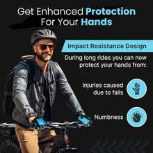 Guantes de ciclismo para bicicleta guantes de bicicleta de montaña antideslizantes acolchados transpirables con medio dedo accesorios deportivos para hombres y mujeres - Azul  Medio dedo - Ver 2
