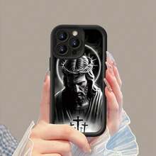 Cute Case With Crosses And Jesus For IPhone// Full Drop Protection MXTYJT005 - TYJT-BK-MXTYJT005 - View 2