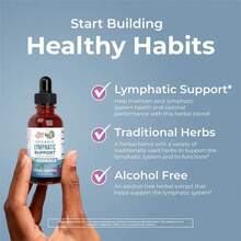 MARY Lymphatic Support Herbal Blend Liquid Drops - USDA Organic Lymphatic Cleanse - Echinacea & Elderberry - Blue Vervain - Vegan - 30 Servings - 1 PC - 查看 3