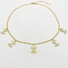 1 pieza Tobillera de acero inoxidable chapada en oro de 18K con diamantes de imitación con forma de estrella de mar, ajustable, resistente a la decoloración, accesorio de estilo minimalista y de moda para vacaciones - estrella de mar - Ver 4