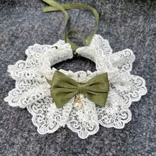 Collier détachable à motif floral avec nœud papillon mignon pour chat, beau et élégant, avec clochette, convient aux chats d'intérieur, chatons, petits chiens, chiots et autres petits animaux de compagnie, accessoires pour chat - Multicolore - Voir 17