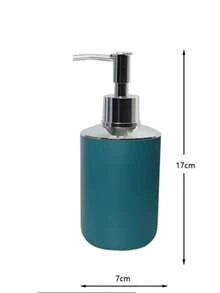 5pcs Minimalist Bathroom Accessory Set / Matte Green Countertop Storage / Toilet Brush + Soap Dispenser + Rinse Cup + Toothbrush Holder + Soap Dish - Dark Green - View 7