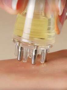 1 lược mini đa năng, dùng để mát-xa da đầu, thoa serum kích thích mọc tóc, tinh chất, dung dịch dưỡng tóc, dầu xả, tinh dầu – Giúp đưa dung dịch hoặc dầu đến chính xác chân tóc. - chai tinh dầu - Xem 5