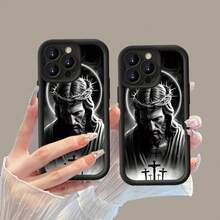 Cute Case With Crosses And Jesus For IPhone// Full Drop Protection MXTYJT005 - TYJT-BK-MXTYJT005 - View 1