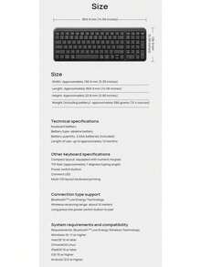 Logitech Wireless Bluetooth Keyboard, Slim And Portable, With Quiet And Comfortable Keys, Durable, Suitable For Home And Office Use, Bluetooth 5.0 For Instant Connection And Use (No Receiver Required). - View 6
