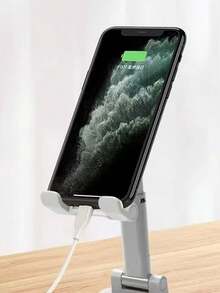 Giá đỡ điện thoại xoay được, giá đỡ điện thoại gập đôi, đế điện thoại để bàn có thể gập lại hoàn toàn, tương thích với iPhone 17/16/15/15 Pro Max/14 và tất cả các điện thoại thông minh. - trắng - Xem 7