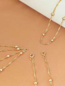 Dây chuyền thân nhiều lớp gợi cảm dành cho nữ, dây chuyền eo nhiều lớp kiểu đan chéo, trang sức cơ thể cho áo ngực bikini, phụ kiện trang sức mùa hè đính hạt pha lê dành cho nữ. - Vàng - Xem 6