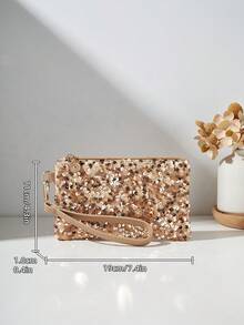 1pc Fashion Minimalist Casual All-Season Handheld Phone Bag Wallet Commuter Sports Small Bag Women's Phone Pouch Personalized Gift Campus Bag Wallet Cute Women's Coin Purse Weekend Bag Women's Coin Purse Lightweight Foldable Bag Running Bag Valentine's Day Customized Gift Wallet Crossbody Bag Campus Style Wallet Coin Purse Lipstick Pouch Student Key Bag Gold Crocodile Pattern Wallet Leopard Print Wallet Date Out Shopping Evening Small Wallet - Multicolor - View 5