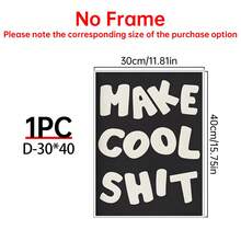 1/6pcs Black And White Canvas Art Wall Room Posters, Bold Room Decoration Aesthetic Murals, Framed+Frameless Room Decoration Supplies/Compromise Home Decoration, Fashionable Posters, Cute Room Decoration, Quirky Art Prints, Cool Room Decoration Supplies, Office Decoration, Bar Decoration, University Dormitory Decoration, Bedroom Decoration, Living Room Decoration, Kitchen Decoration, Bathroom Decoration - Multicolor - View 21