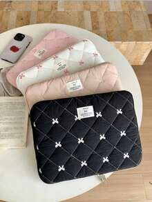 蝴蝶结笔记本电脑内袋，兼容 iPad/10/11 英寸、13/14 英寸、15/15.6 英寸笔记本电脑，可爱笔记本电脑包 - 查看 2