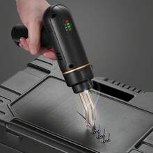 Cordless Plastic Welder, 120W Plastic Welding Gun With 400PCS 4 Types Hot Staples, Rechargeable Hot Staple Welding Gun, Plastic Car Bumper Repair Kit For Kayak, Toys, Plastic Crack Repair - 120W - View 1