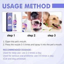 YEGBONG Pet Breath Freshening Spray, No Need To Brush Your Teeth, Quickly Remove Dog And Cat Bad Breath, Clean Teeth, Gentle Formula, Daily Use Pet Mouth Spray - 60ml - View 4