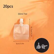 20 Stücke/Set transparente quadratische Quetschbeutel, 30ml/50ml nachfüllbare auslaufsichere leere tragbare Mini-Reisegrößen-Kosmetikbehälter, Reisespender für Makeup, Hautpflege, Lotion, Shampoo, Toilettenartikel, Reiseessentials für Flugreisen, Geschäftsreisen, Urlaub, Outdoor-Reisen, Fitness, TSA-zugelassene Reise-Toilettenartikel-Aufbewahrungsorganisation für Badezimmer, Zuhause und Reisen, perfektes auslaufsicheres Reiseset für Frauen, Männer für den täglichen Gebrauch unterwegs und als Urlaubsgeschenk - Verschiedenfarbig - Übersicht 10