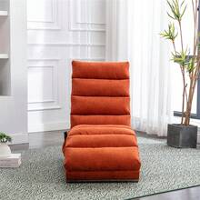 Patio Sofas - Orange + Linen - View 8