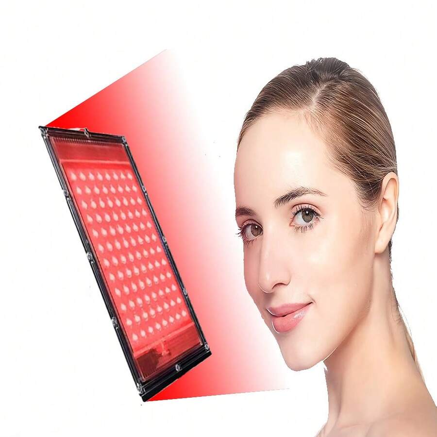 1 Set de Luz de Belleza LED, alimentado por USB, luz roja de 660nm para iluminar la piel apagada, 96 perlas, para uso en el hogar/deportes/yoga - Rojo - Ver 1