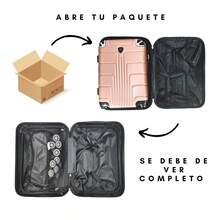 2-Piece Hard-Shell Suitcase Set, 20 And 18 Inches, Hand Luggage, 10KG And 8KG, Lightweight PC+ABS Material, 360° Detachable Wheels With Integrated Lock - Bronze - View 9