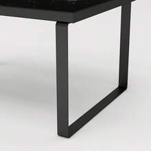 MU:4LIFE Set de 2 Organizadores de Estantes de Cocina Estantería de Almacenamiento para Gabinete y Soporte Multiuso para Cocina y Apilable de Tablero de Madera y Estructura de Metal Mármol Negro - Mrmol Negro - Ver 5