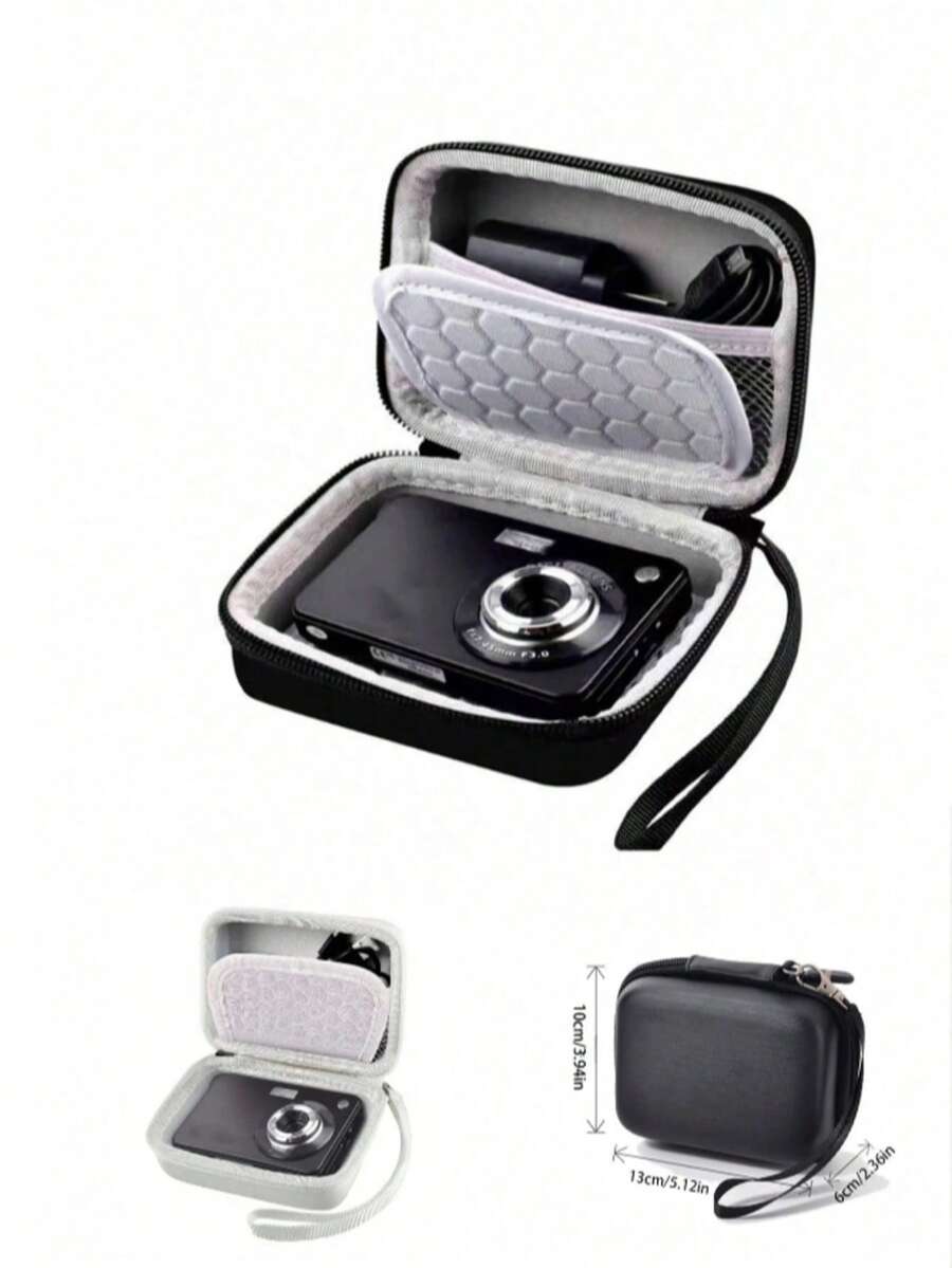This EVA Digital Camera Bag Is Waterproof And Shock-Resistant. Its Compact Design Is Perfect For Outdoor Photographers And Travelers. It Can Also Be Used As A Power Bank, Office Digital Camera Bag, Cable And Camera Bag, Electronic Cable Organizer, Power Bank Storage Bag, And Wallet-Style Travel Camera Bag. Waterproof, Lightweight, High Capacity, And Portable - The Perfect Gift For Photography Enthusiasts. - View 1