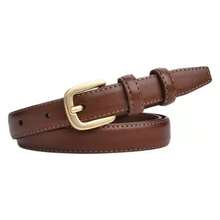Bộ 2 chiếc (1 đen, 1 nâu) Thắt lưng nữ bằng da PU, rộng 1.8cm, dài 110cm, thắt lưng thời trang cho váy, thích hợp cho học sinh. - ND2 - Xem 9