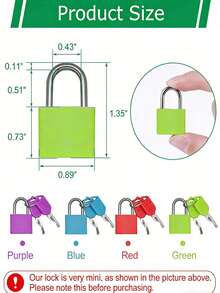 10/5/3/1 piezas Candado de equipaje con 2 llaves, carcasa de plástico de color, candado pequeño de aleación de zinc, candado de casillero, candado pequeño de equipaje, candado pequeño con llave de colores adecuado para bolsos, escuela, gimnasio, aula, juegos de emparejamiento, mochila de viaje, candado de llave de metal - Ver 3