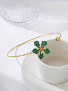 1pc Women's Enamel Floral & Geometric Choker Necklace - Enamel Flower Necklace - View 15