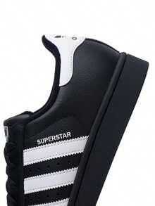 Adidas Originals男女大童鞋2026新款SUPERSTAR II J經典貝殼頭低筒板鞋休閒鞋女鞋JH9977 - 黑色 - 查看 6