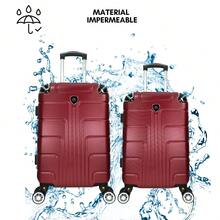 2-Piece Hard-Shell Suitcase Set, 20 And 18 Inches, Hand Luggage, 10KG And 8KG, Lightweight PC+ABS Material, 360° Detachable Wheels With Integrated Lock - Brown - View 6
