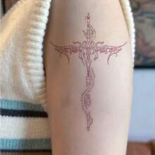 Temporary Tattoos - Z233 Cross Shackles (5 Sheets) - View 3