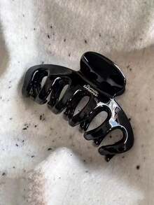 Bộ 2 kẹp tóc/1 chiếc, kẹp tóc màu đen in họa tiết da báo, chất liệu nhựa nhẹ, kiểu dáng thời trang, đa năng, thanh lịch và tối giản, phù hợp cho sử dụng hàng ngày, đi chơi, dự tiệc, đi làm, đi biển, búi tóc, buộc tóc đuôi ngựa, rửa mặt, trang điểm, phụ kiện cho trang phục mùa hè, lễ hội, sinh nhật. - Nhiều màu - Xem 6