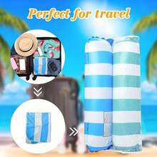 1pc Foldable Inflatable Water Hammock Lounge Chair, Suitable For Adults, For Swimming Pool, Beach And Water Activities, Multifunctional PVC Flat Pool, Lounge Chair And Drifting Function, Perfect For Travel And Home Swimming Pool, PVC Inflatable Beach Chair, Foldable Striped Inflatable Swimming Pool Float, Suitable For Pets, Portable Adult Inflatable Bed, Adult Swimming Pool Float And Lounge Chair, Multifunctional, Durable, Fun - Inflatable Pool Lounge Chair - View 4