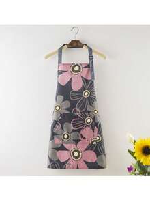 1pc Waterproof Printed Apron, Fashionable Polyester Kitchen Apron, Adjustable Women's Apron, Suitable For Manicurists, Cooking, Baking, Grilling And DIY Projects, Gardening And Cooking - Oil-Proof, Kitchen, Bathroom, Kitchen Supplies, Household Items, Mother's Day, Unisex, Kitchen Essential - Multicolor - View 11