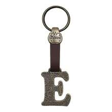 Metal Keychain With Engraved Initial And  Calendar - Handmade Gift Of Mexican Heritage - 字母 E - 查看 1