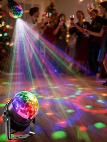 USB Powered Disco Ball Light With Remote Control RGB LED Party Light, Magic Strobe Light, Flashing Indoor DJ Lighting Suitable For Various Room Types - Multi-color light - View 2