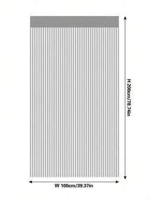1件极简黑色窗帘/门帘 - 1PC - 查看 3