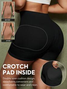 Quần định hình nâng đỡ bụng cho nữ, quần legging giảm béo có đệm mông, quần định hình giúp tôn dáng vòng ba cho nữ. - màu đen - Xem 1