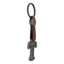 Metal Keychain With Engraved Initial And  Calendar - Handmade Gift Of Mexican Heritage - 字母 T - 查看 2