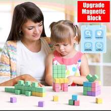 20/45/80pcs Creative Educational Building Block Toy Set, Stackable Wooden Blocks, STEM Gift, Suitable For Boys & Girls, Random Colors, Thanksgiving/Christmas Gift, School Supplies, Student Stationery, Learning Tools - Multicolor - View 4