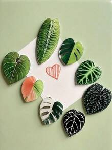 Zazumi Nam châm tủ lạnh hình lá cây, với phong cách xanh tươi mát, mang đến cảm giác độc đáo cho phòng bếp và phòng khách. Có thể dùng làm quà tặng cho bạn bè và gia đình. - Miếng dán tủ lạnh - Xem 1