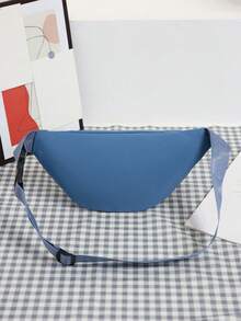 New Waist Bag, Large Capacity, Waterproof & Durable Nylon Chest Bag - Blue - View 6