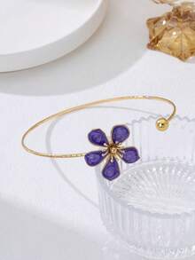 1pc Women's Enamel Floral & Geometric Choker Necklace - Enamel Flower Necklace - View 17