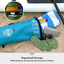STOVER - Bolsa impermeable unisex de 5/10/25/30/40/55 L mochila pequeña ligera con cierre enrollable y funda para teléfono para kayak viajes senderismo pesca tubing campamento y playa azul - 5L Azul - Ver 4