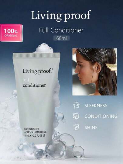 Living Proof 60ml Hair Conditioner, Lightweight Creamy Texture, Smooth And Fine, Quickly Absorbed Without Greasiness, Fluffy And Elastic, Soft Hair, Daily Hair Care, 60ml/2.0 Fl Oz